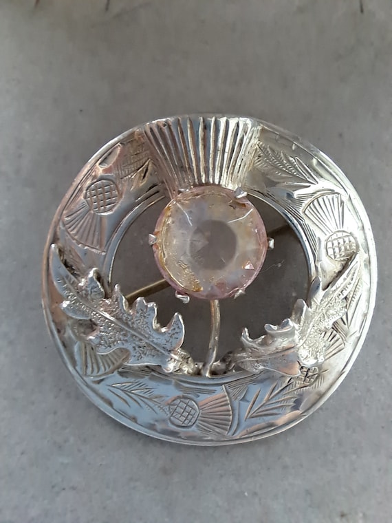 Vintage Ward Brothers Sterling silver Thistle Bro… - image 1