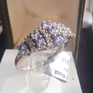 925 Silber Tansanit Ring