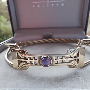 Vintage Hallmarked 9ct Gold Mackintosh Bangle