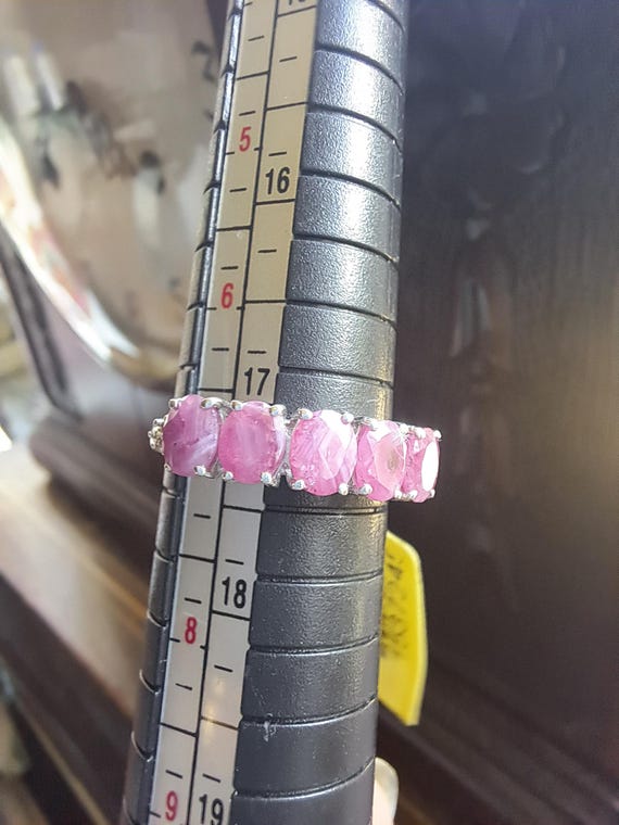 Sterling Silver Ruby Eternity Ring - image 7