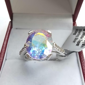 Sterling Silver Mercury Mystic Topaz Ring