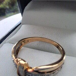 9ct Gold & Diamond Band main image 1