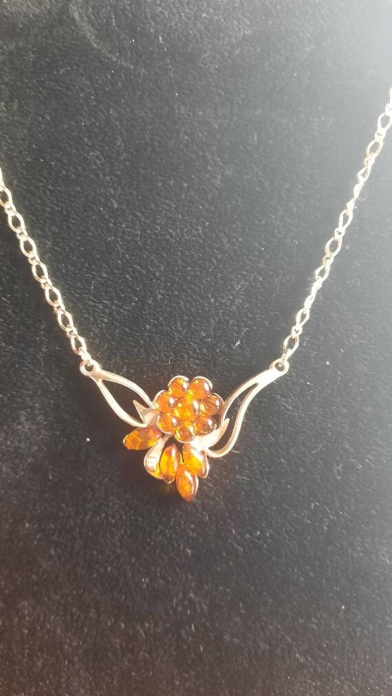 Collana Antica Con Pendente In Ambra Baltica Naturale A Forma - Foto 2