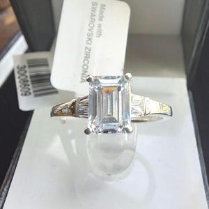 Sterling Silver Swarovski Zirconia Ring