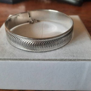 Vintage Sterling Silber punziert Armreif