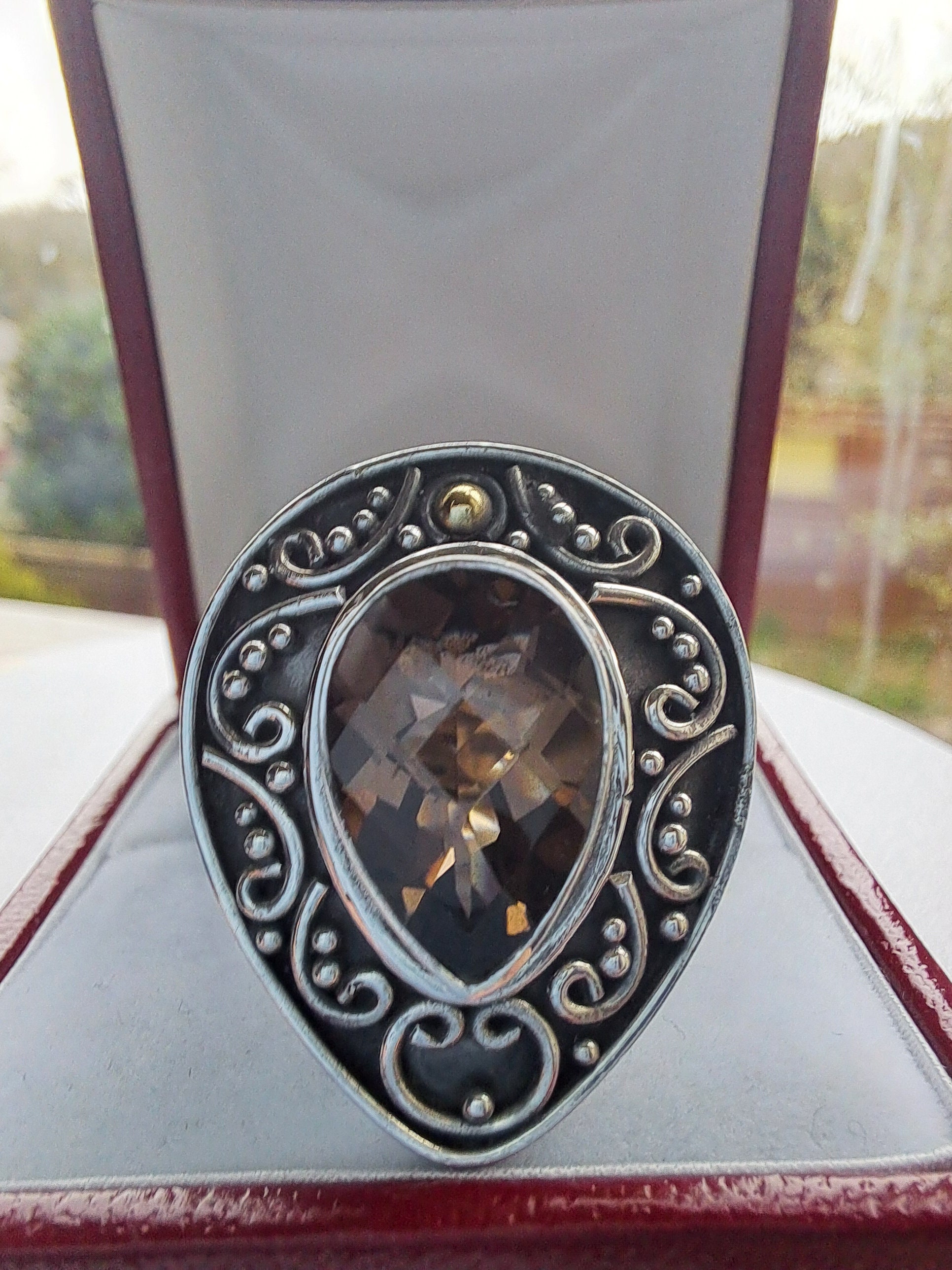 Vintage Hallmarked Suarti Silver Quartz Ring - Etsy Vintage Hallmarked Suarti Silver Quartz Ring - Etsy