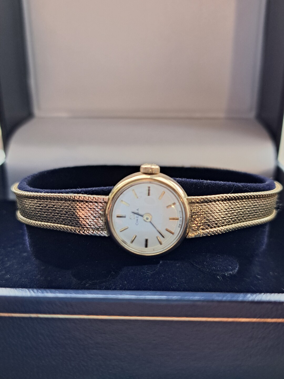 Vintage 9ct Gold Ladies Omega Watch Etsy UK