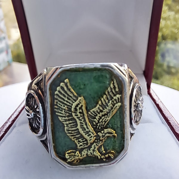 Carolyn Pollack Relios Golden Eagle Signet Ring