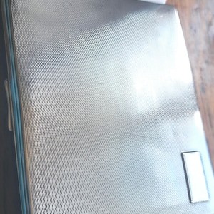 Art Deco Heavy Sterling Silver Cigarette Case