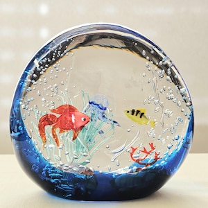 Murano Fish Aquarium Signed - Etsy