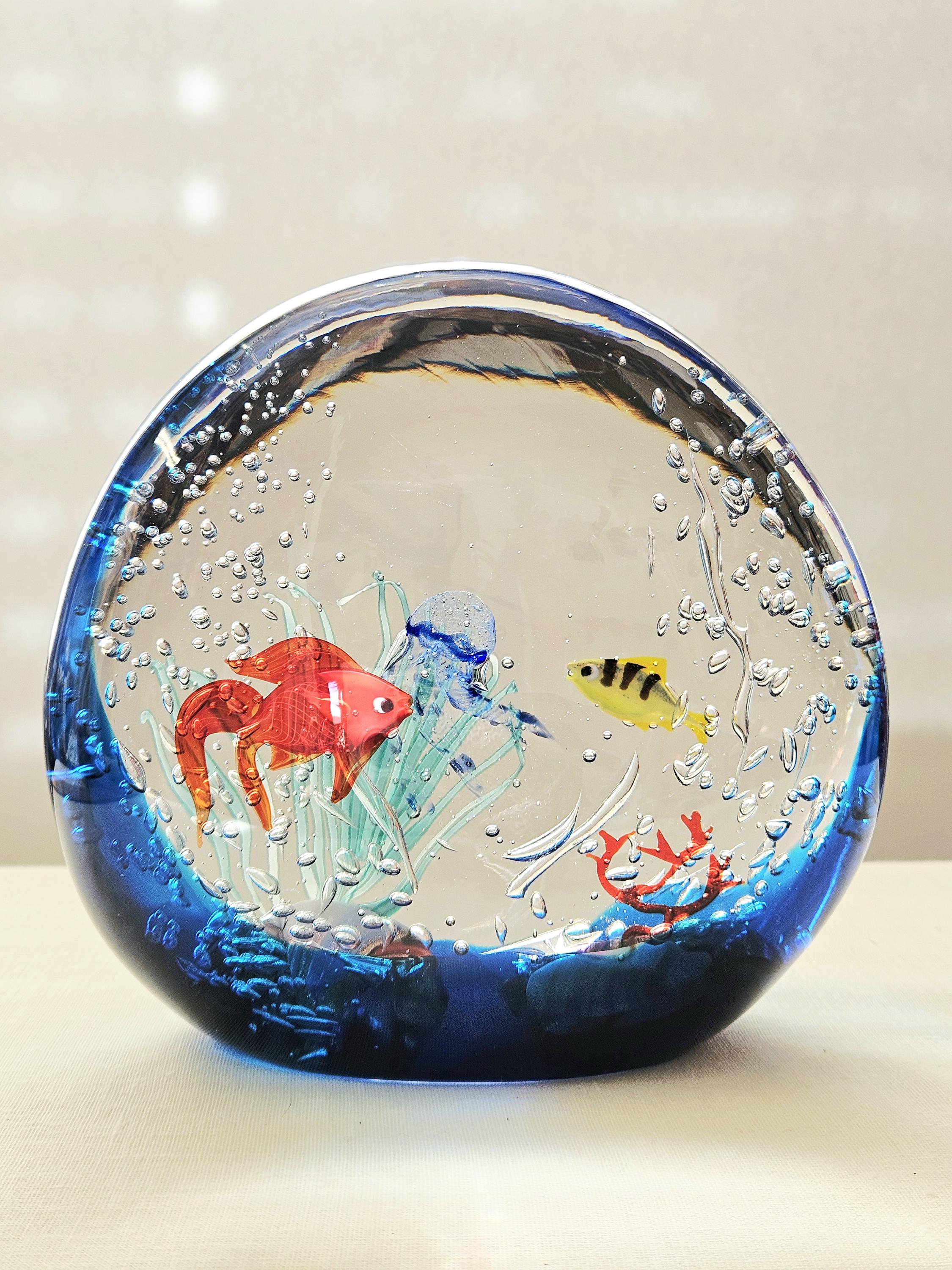 Murano Fish Aquarium Signed - Etsy