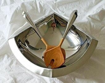 YAMAZAKI Signature Collection MCM 3 Piece Salad Bowl Serving Set