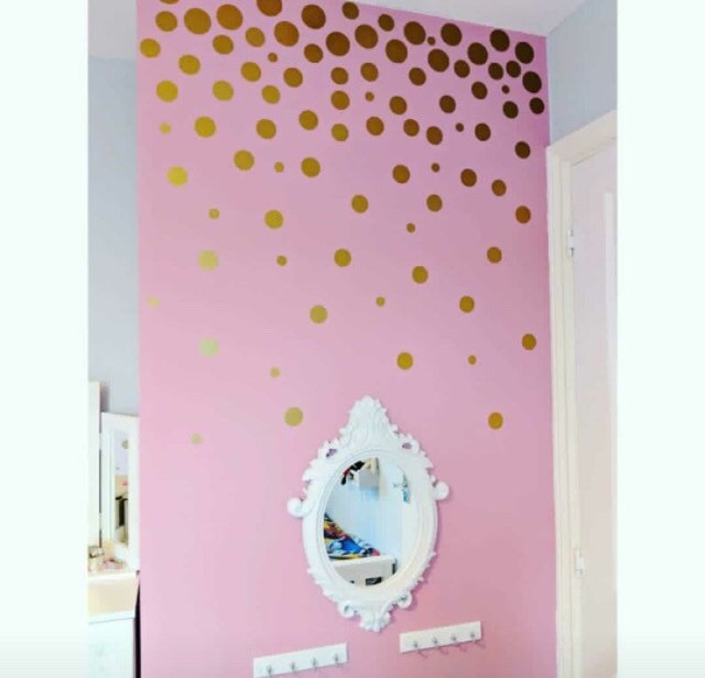 Multisized Polka Dot Vinyl Wall Decals Peel and Stick 1 2 & Etsy