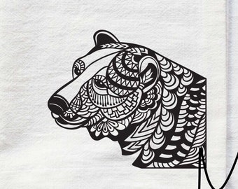 Download Polar Bear Mandala Etsy