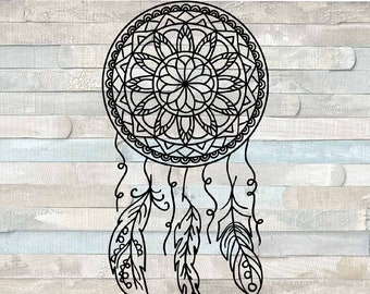 Download Mandala dreamcatcher svg | Etsy
