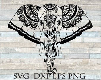 Ethnic Elephant Svg Etsy