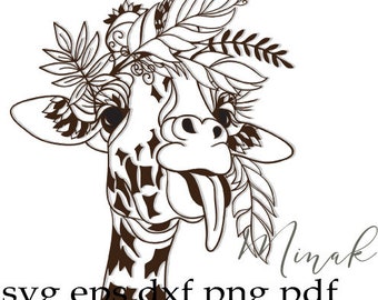 Download Baby Giraffe Svg Etsy