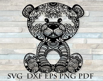 Download Bear Mandala Svg Etsy