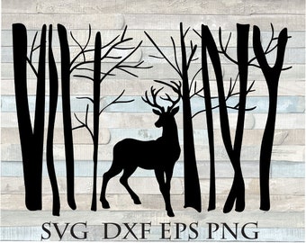 Download Winter scene svg | Etsy