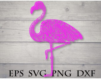 Download Zentangle flamingo | Etsy