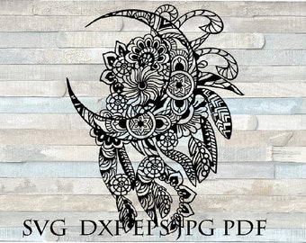 Download Mandala moon svg | Etsy