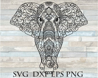 Download Elephant Mandala Svg Etsy
