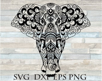 Free Free 214 Simple Mandala Elephant Svg SVG PNG EPS DXF File