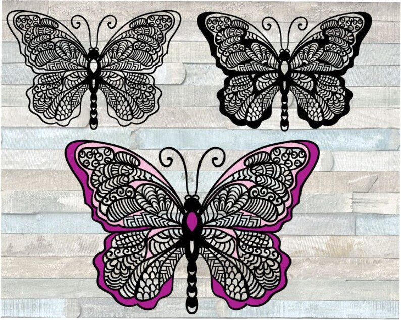 Download Mandala Butterfly Svg Etsy 3D SVG Files Ideas | SVG, Paper Crafts, SVG File