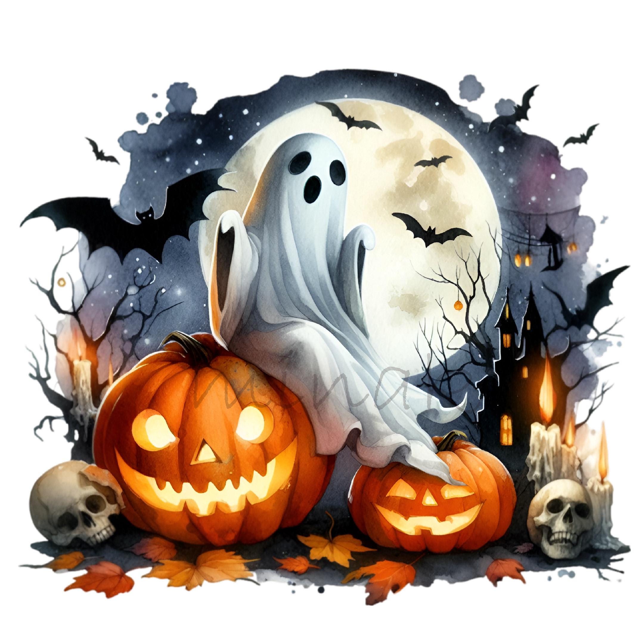 Gruseliger Halloween-Duschvorhang, 180x180 Cm – Mit Hexe, Kürbis, Schloss, Aus 100% Polyester, Inkl. Haken
