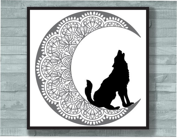 Download Mandala Moon Svg Wilderness Svg Etsy