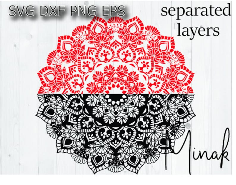 Download Half mandala svg Lace svg for cricut mandala doily svg | Etsy