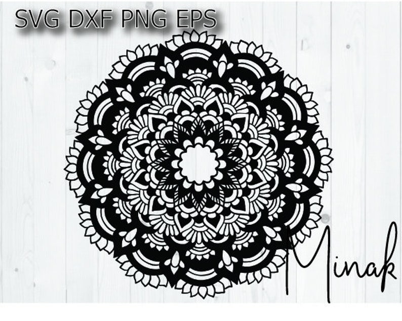 Mandala Sunflower Svg Lace Svg Mandala Doily Svg Etsy
