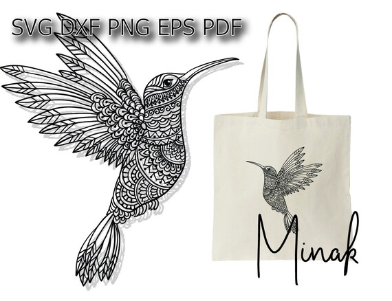 Download Zentangle Hummingbird Svg