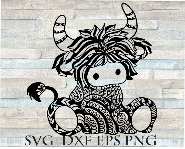 Download Highland cow svg / baby cow svg file for cricut longhorn svg | Etsy