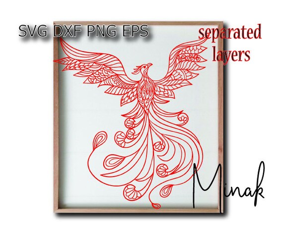 Phoenix Svg Firebird T Shirt Logo Sign Etsy