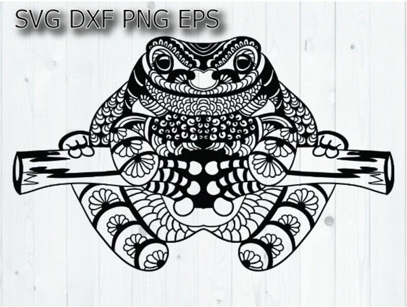 Download Tree Frog Svg Peeking Frog Toad Mandala Shirt Svg Vector Cut Etsy PSD Mockup Templates