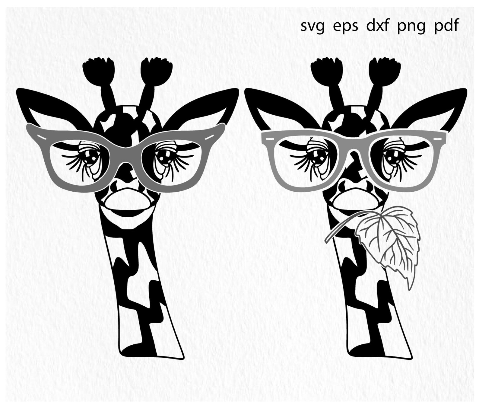 Giraffe Svg Giraffe With Glasses Giraffe Face Svg Giraffe - Etsy Australia