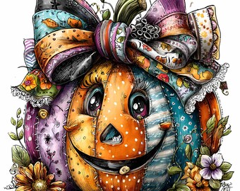 パッチワークパンプキンPNG秋のキルトクリップアートアート10選