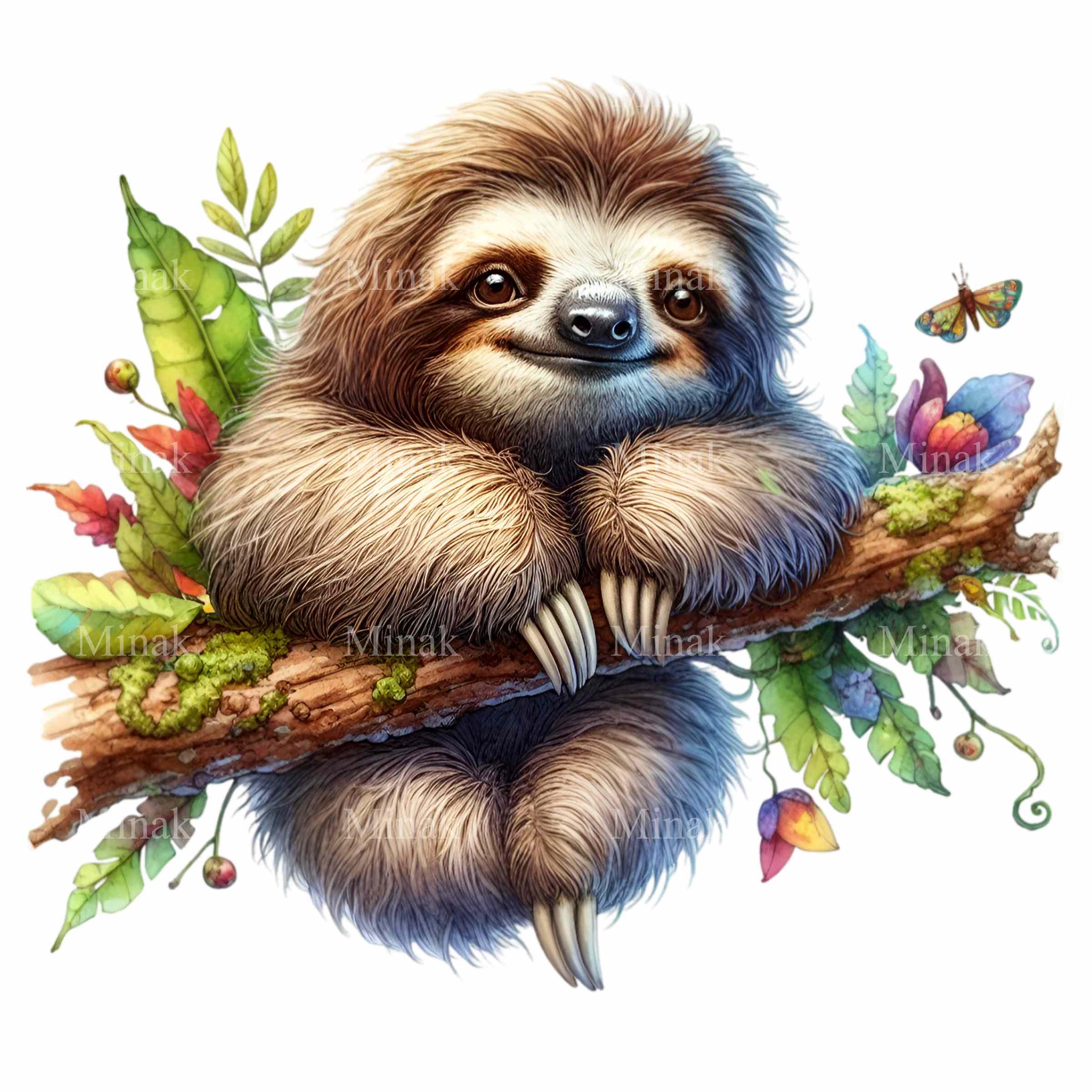 Grumpy Slothh 12 PNG Grumpy Sloth Clipart Coffee Mug Tired Animal Graphic - Etsy