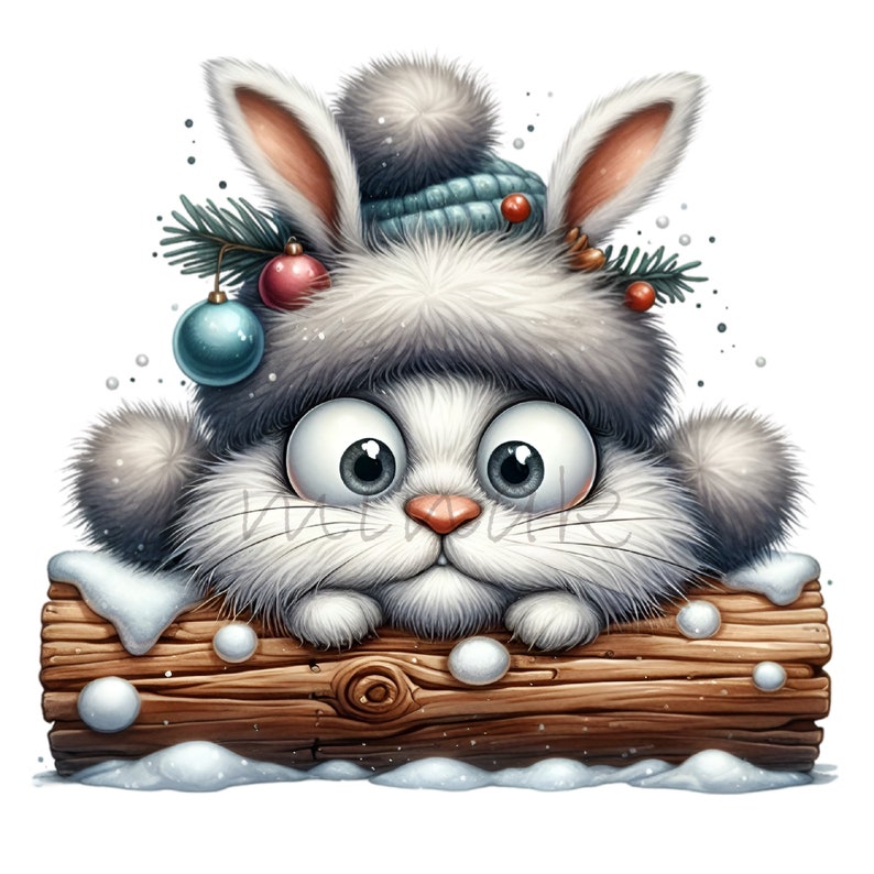 14 PNG Winter Bunny PNG – Christmas Rabbit Clipart – Cute Holiday ...