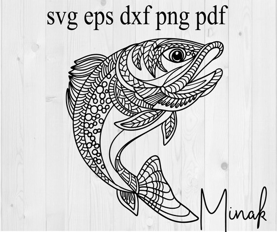Download Trout Fish Svg Rainbow Trout Svg Fly Fishing Svg Lake Etsy