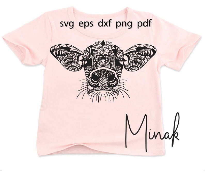 Download Cow head svg mandala cow svg files cute cow svg heifer ...
