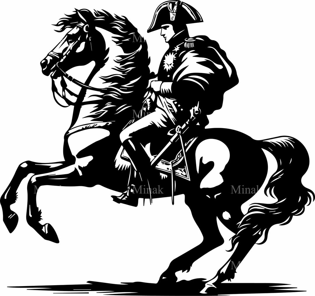 8 SVG Napoleon Riding Horse SVG – French Historical Military Cut File ...