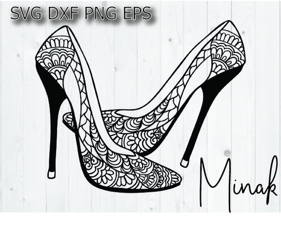 Download High Heel Shoe Svg Mandala Svg Intricate Svg Cricut Svg Etsy