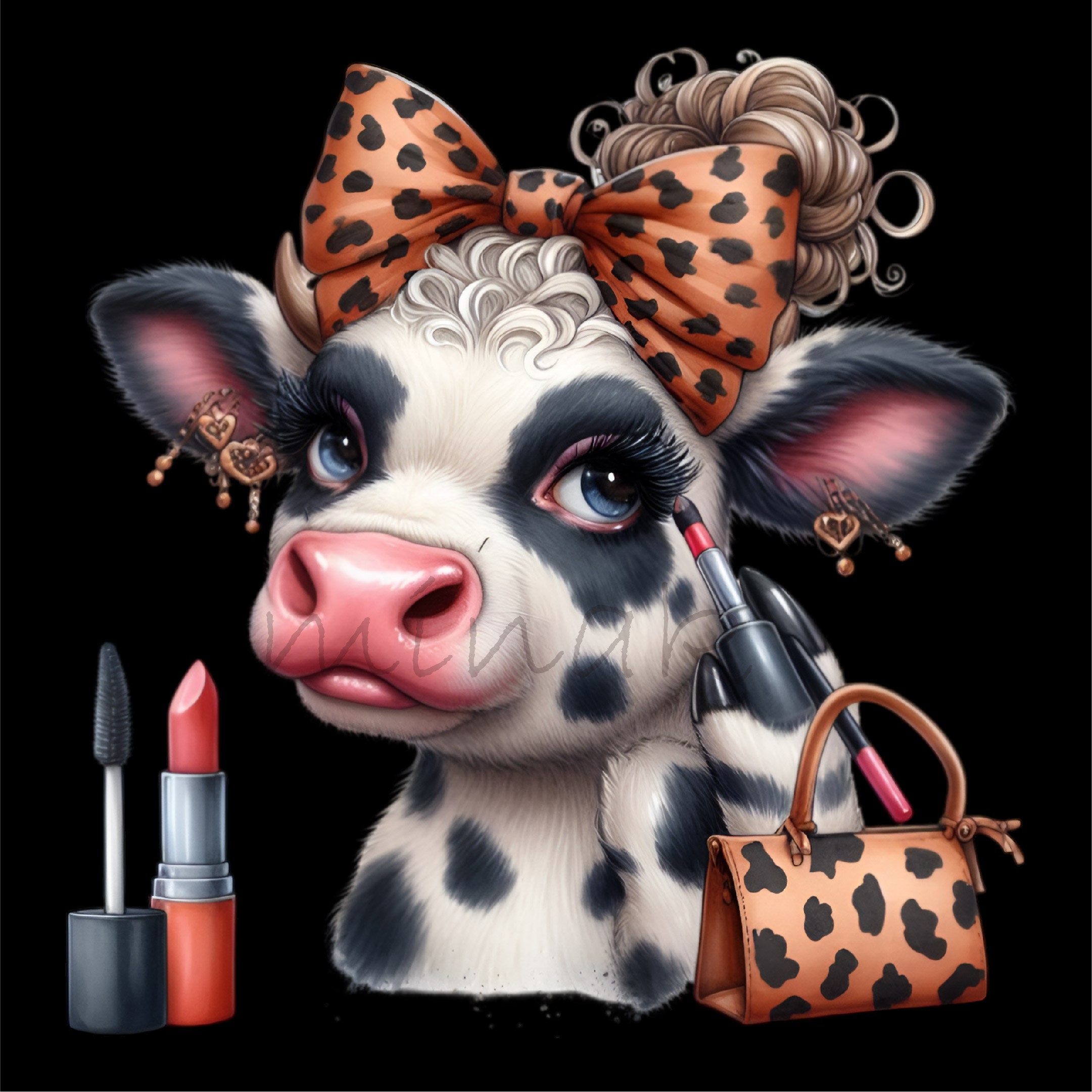 ZHAMEN Make-up-Tasche Im Vintage-Design – Lustige Bauernhoftiere, Wasserdicht, Perfekt Als Geschenk