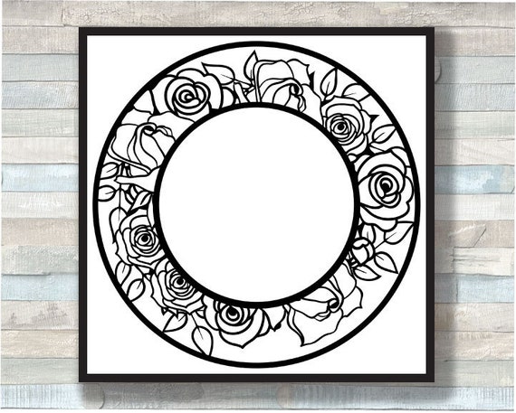 Download Items similar to Rose monogram svg on Etsy