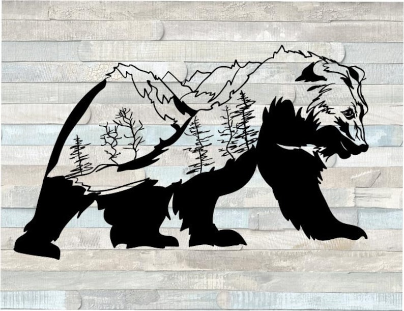 Free Free 184 Mountain Bear Svg SVG PNG EPS DXF File