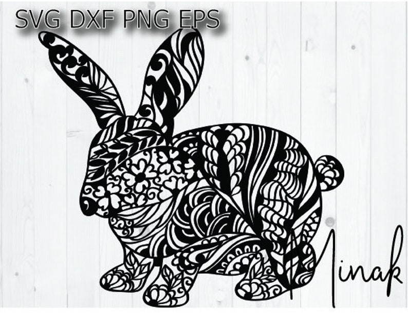 Download Floral Bunny Svg Rabbit Mandala Svg Mandela Svg Animal Etsy