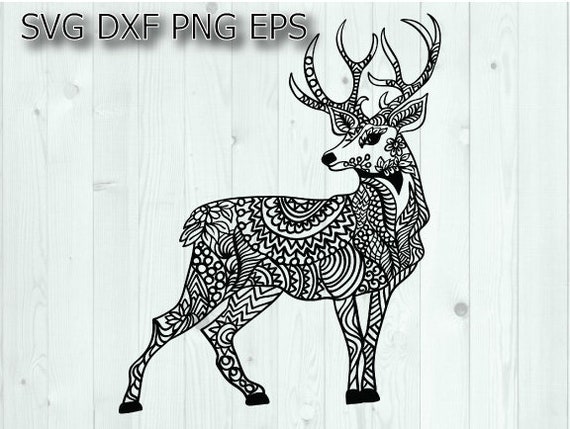 Download Buck Svg Deer Mandala Svg Deer Head Clipart Deer Antlers Etsy