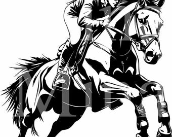 6 Equestrian Rider Svg, Horse Jumping Art Show Hunter Clipart